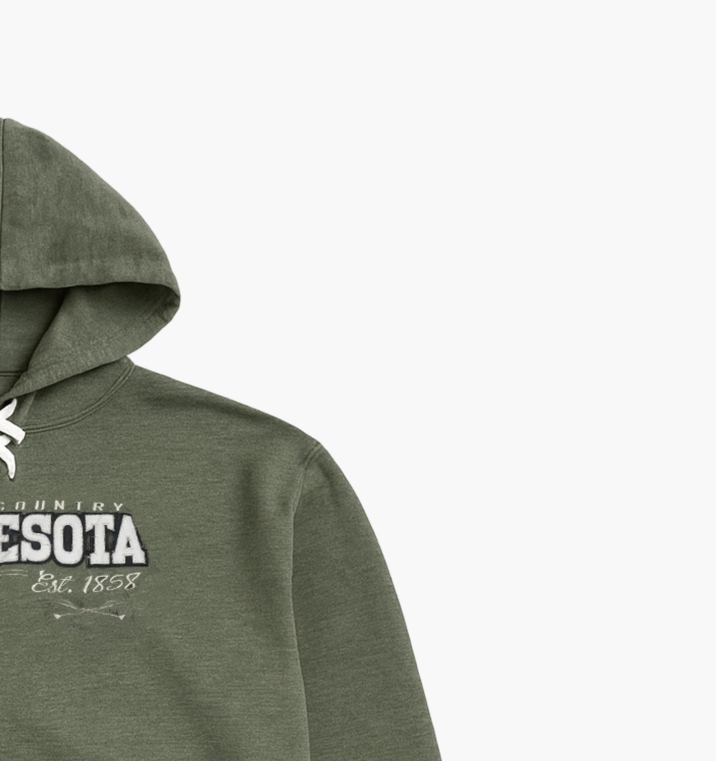 Vintage Cotton Hoodie Gesticktes Logo (L)
