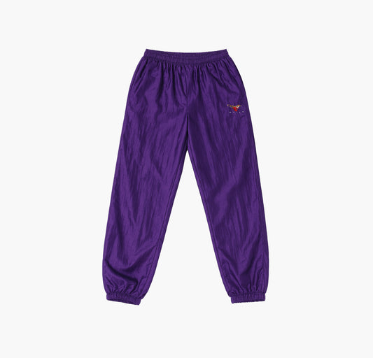 Chicago Bulls Nylon Track Pants Embroidered Logo (XS)