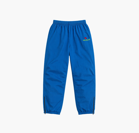 Nylon Track Pants Embroidered Logo (XS)