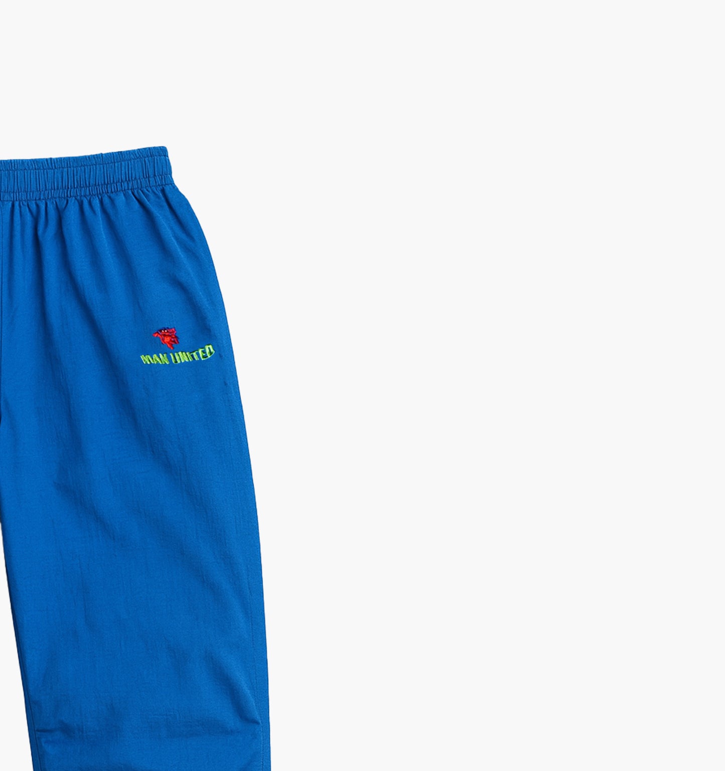 Nylon Track Pants Embroidered Logo (XS)
