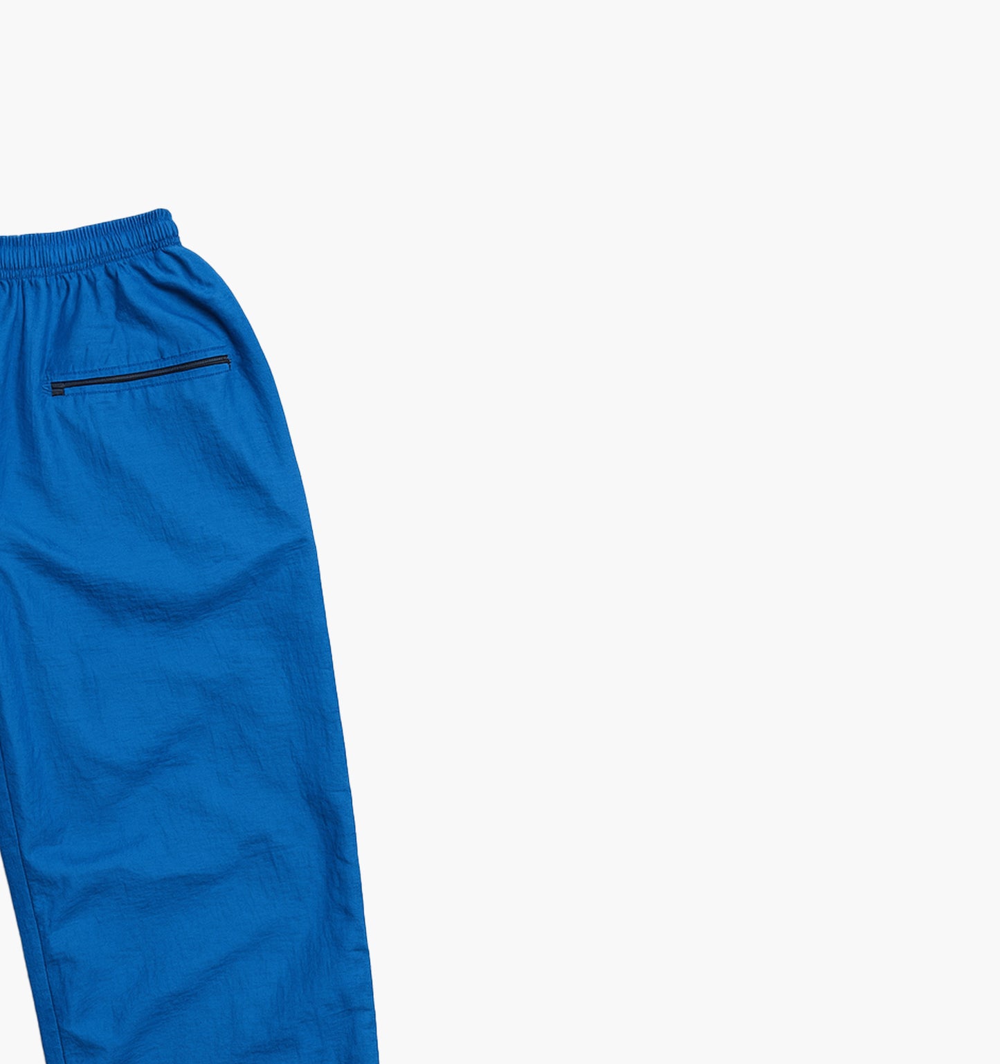 Nylon Track Pants Embroidered Logo (XS)