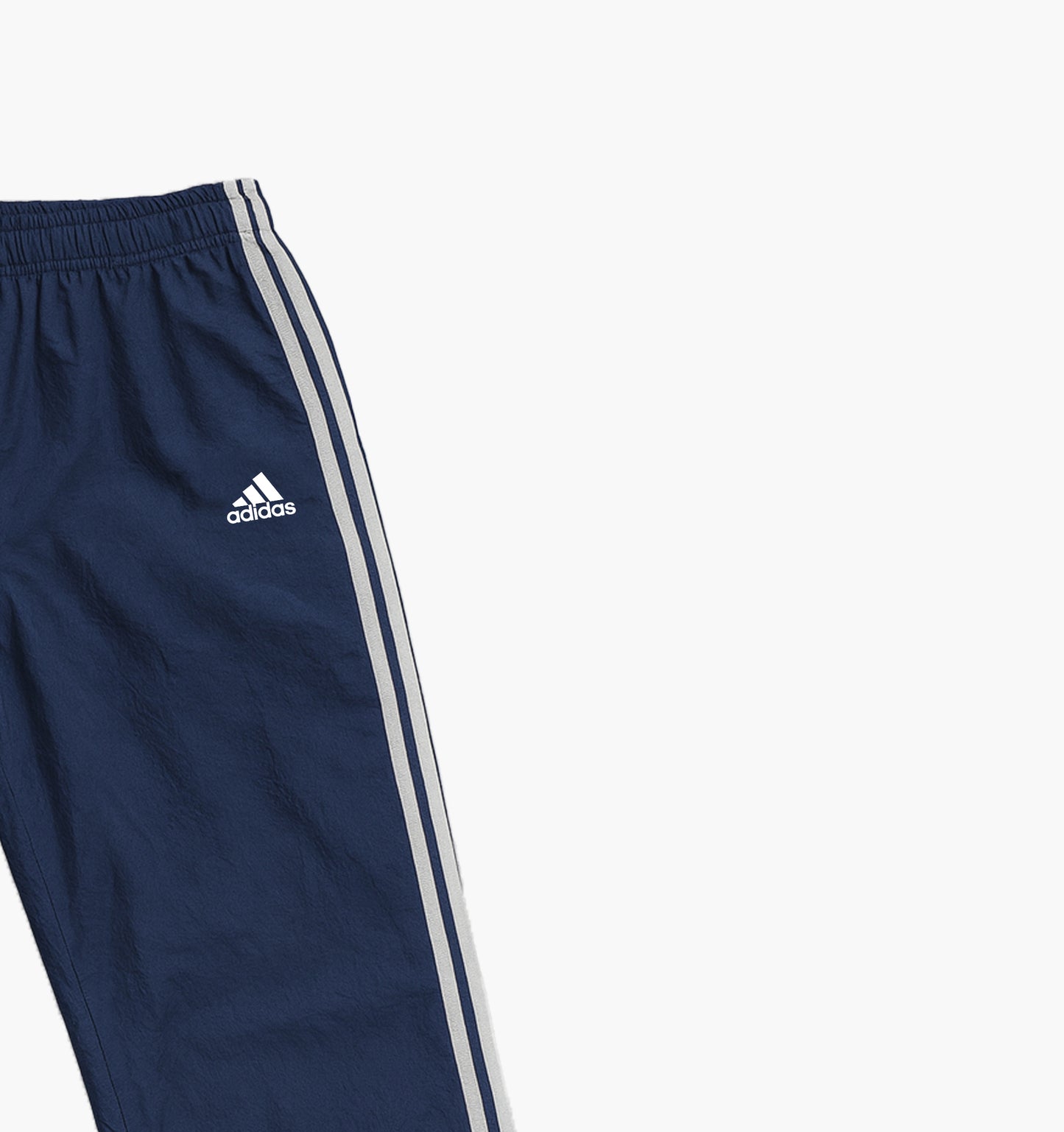 Adidas Nylon Track Pants Embroidered Logo (S)