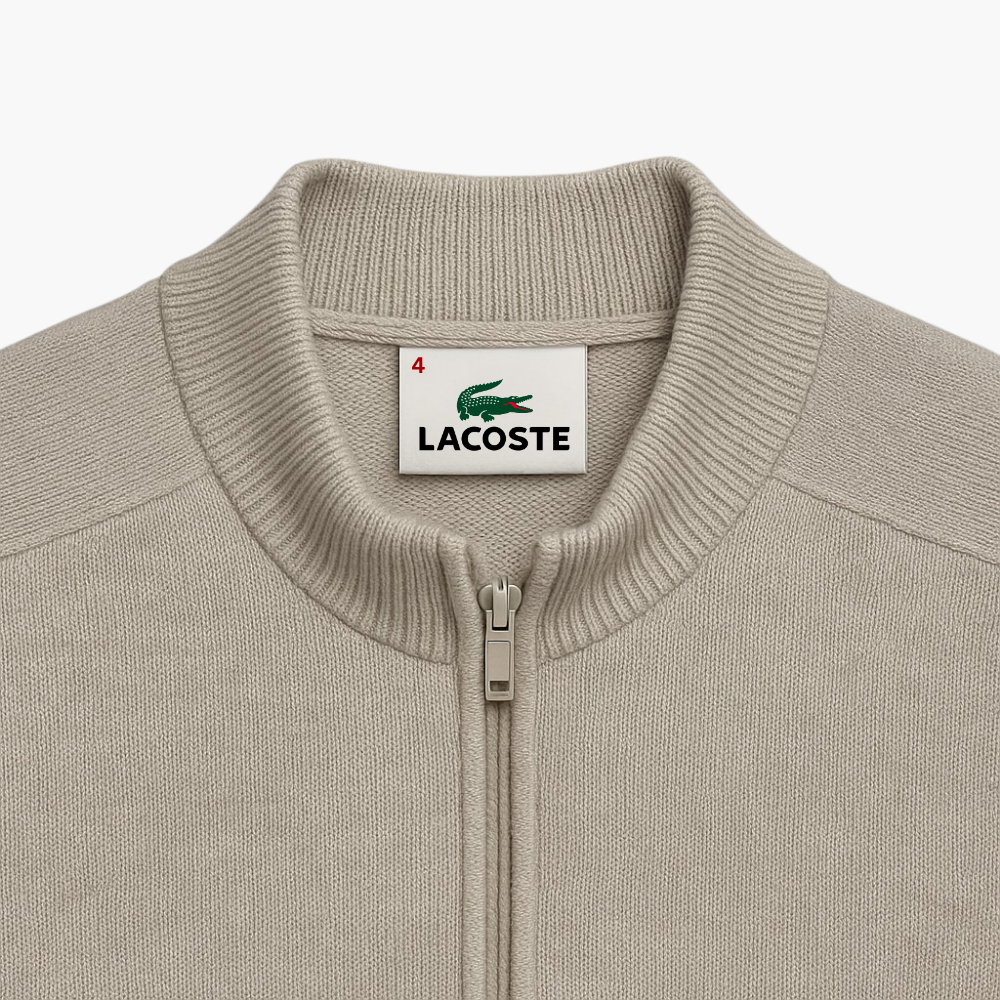Lacoste Grey Zip Gilet (L / FR 4)