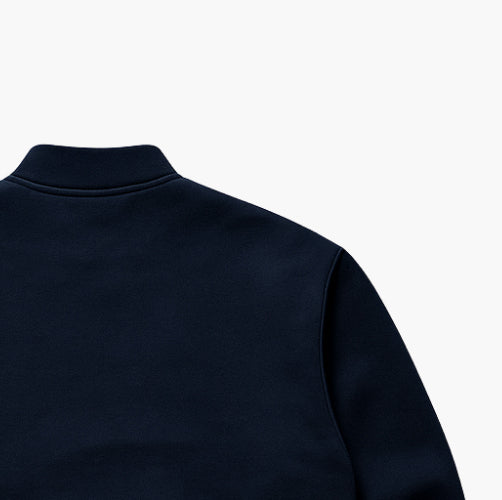 Lacoste Navy Blue Cotton Zip Gilet (L / fits M)