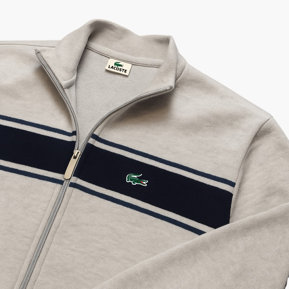 Lacoste Blue Zip Sweater (XL)