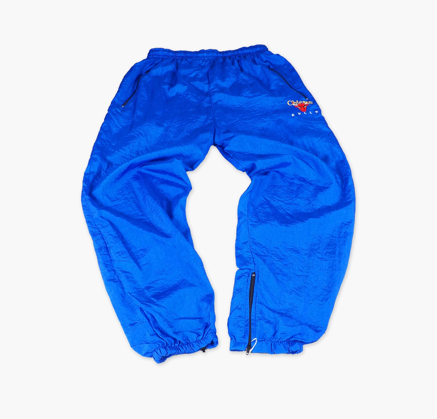 Chicago Bulls Nylon Track Pants Gesticktes Logo (XS)