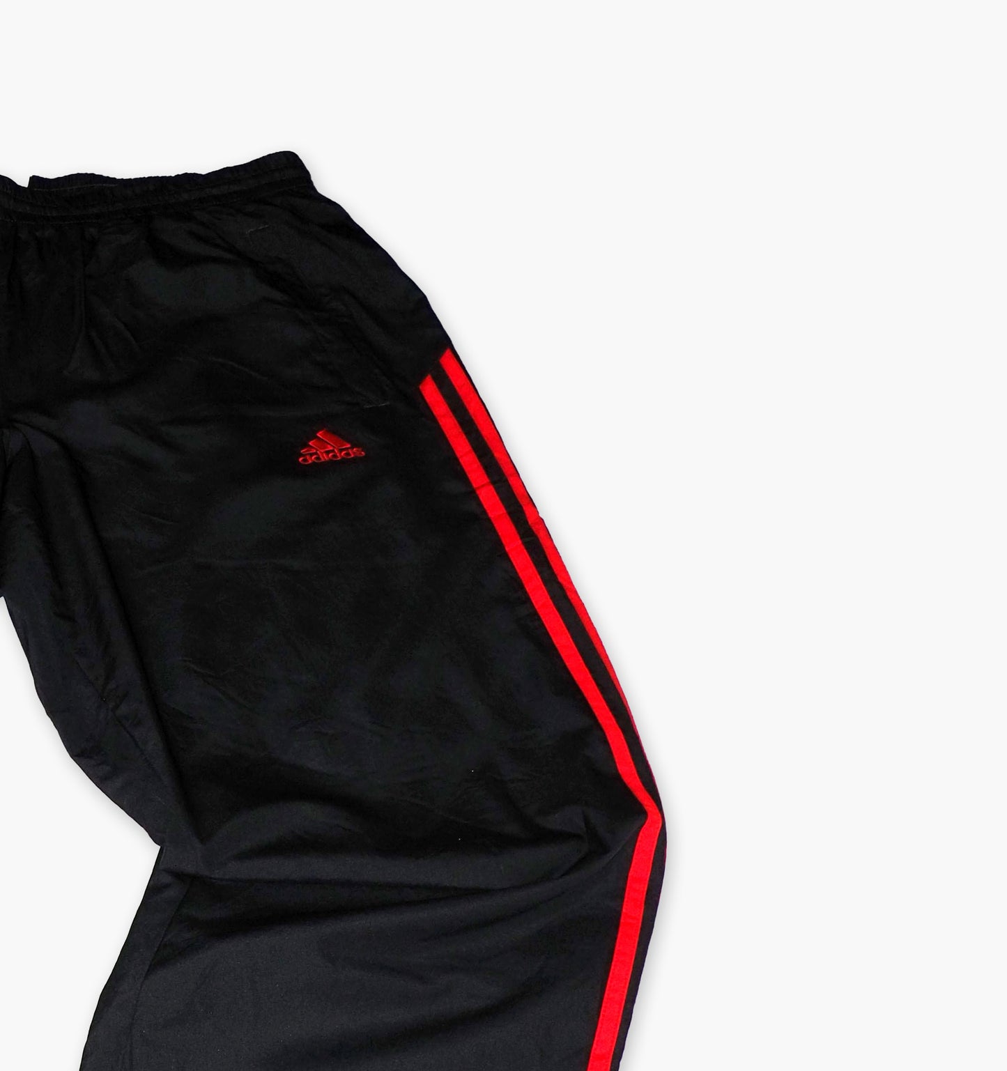 Adidas Nylon Track Pants Gesticktes Logo (L)