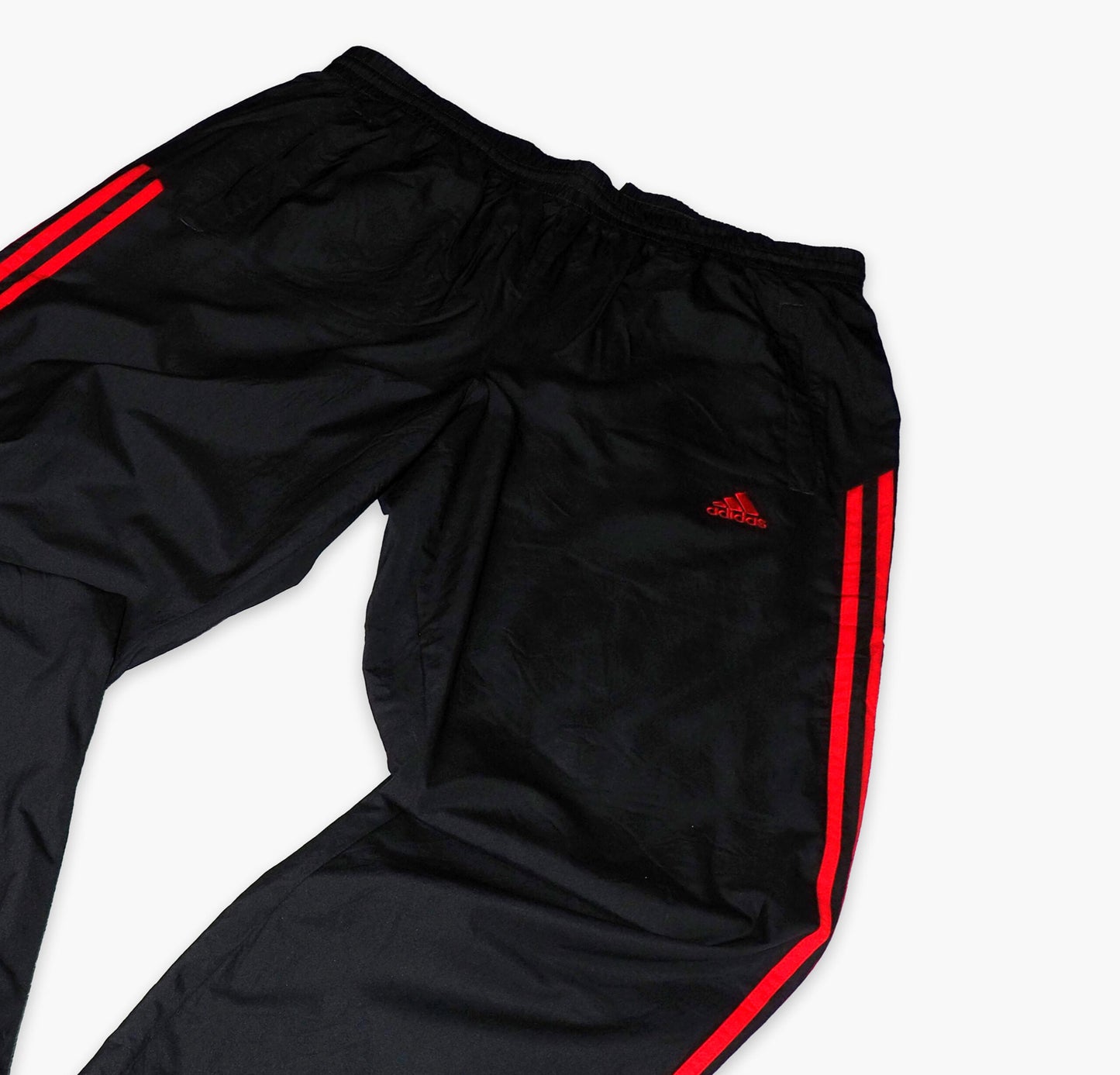 Adidas Nylon Track Pants Gesticktes Logo (L)