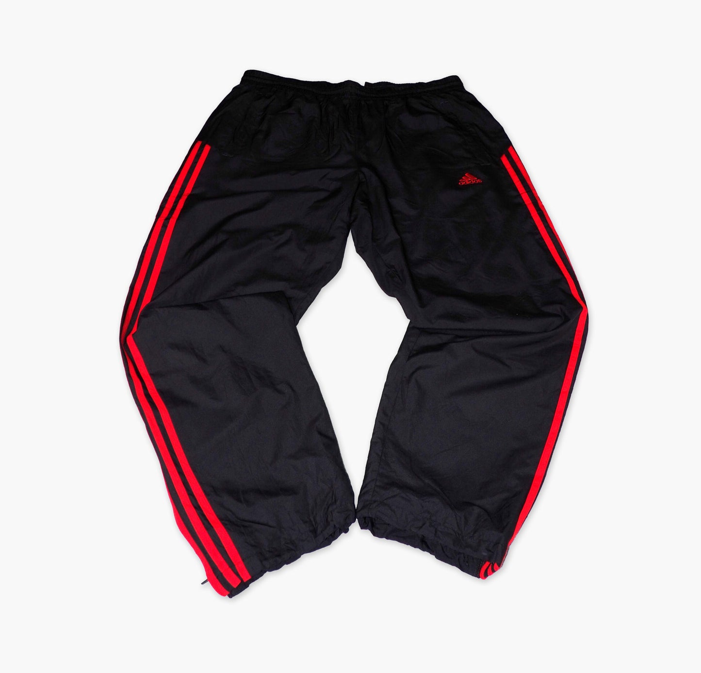 Adidas Nylon Track Pants Gesticktes Logo (L)