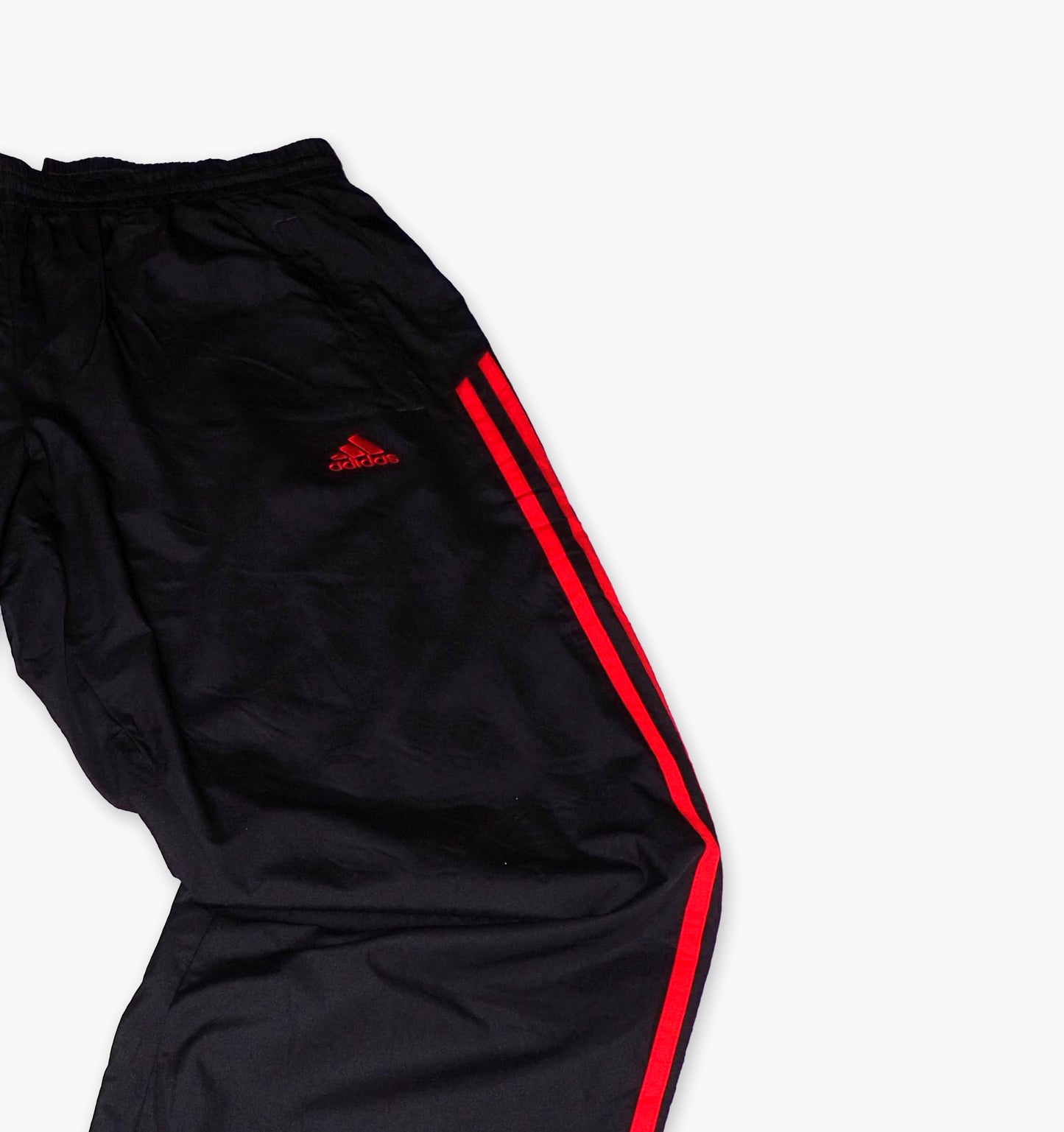 Adidas Nylon Track Pants Gesticktes Logo (L)