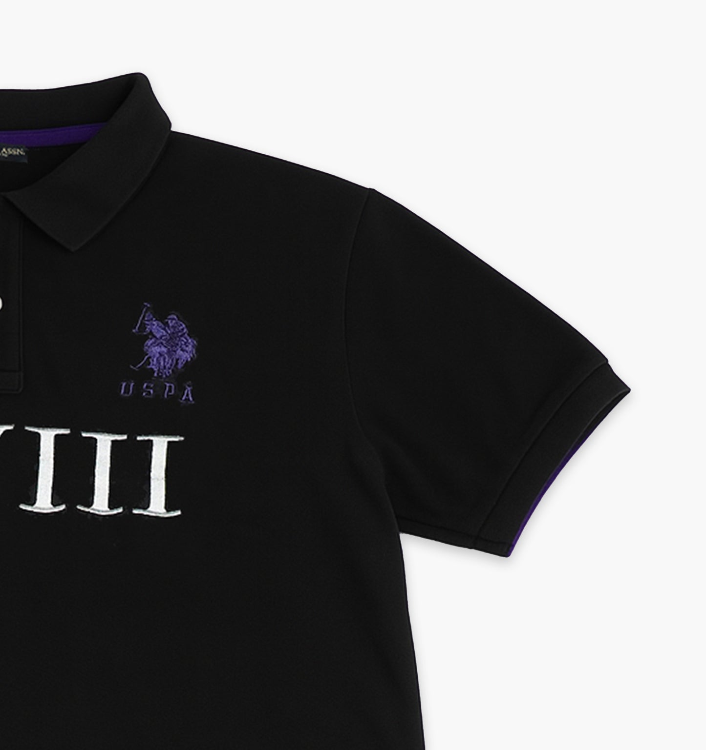 US Polo Assn Cotton Polo Shirt Stitched Logo (L)