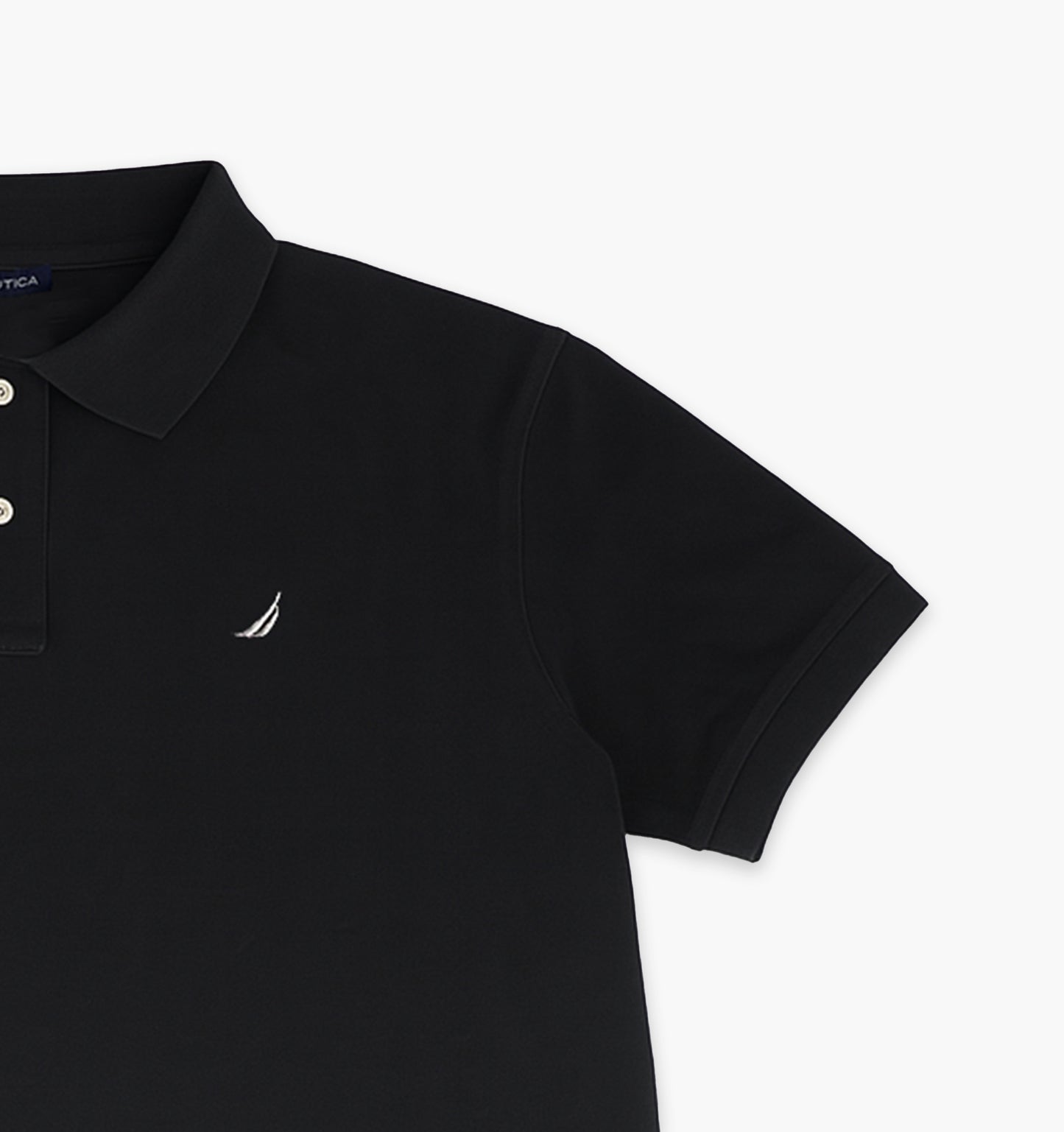 Nautica Cotton Polo Shirt Stitched Logo (S)