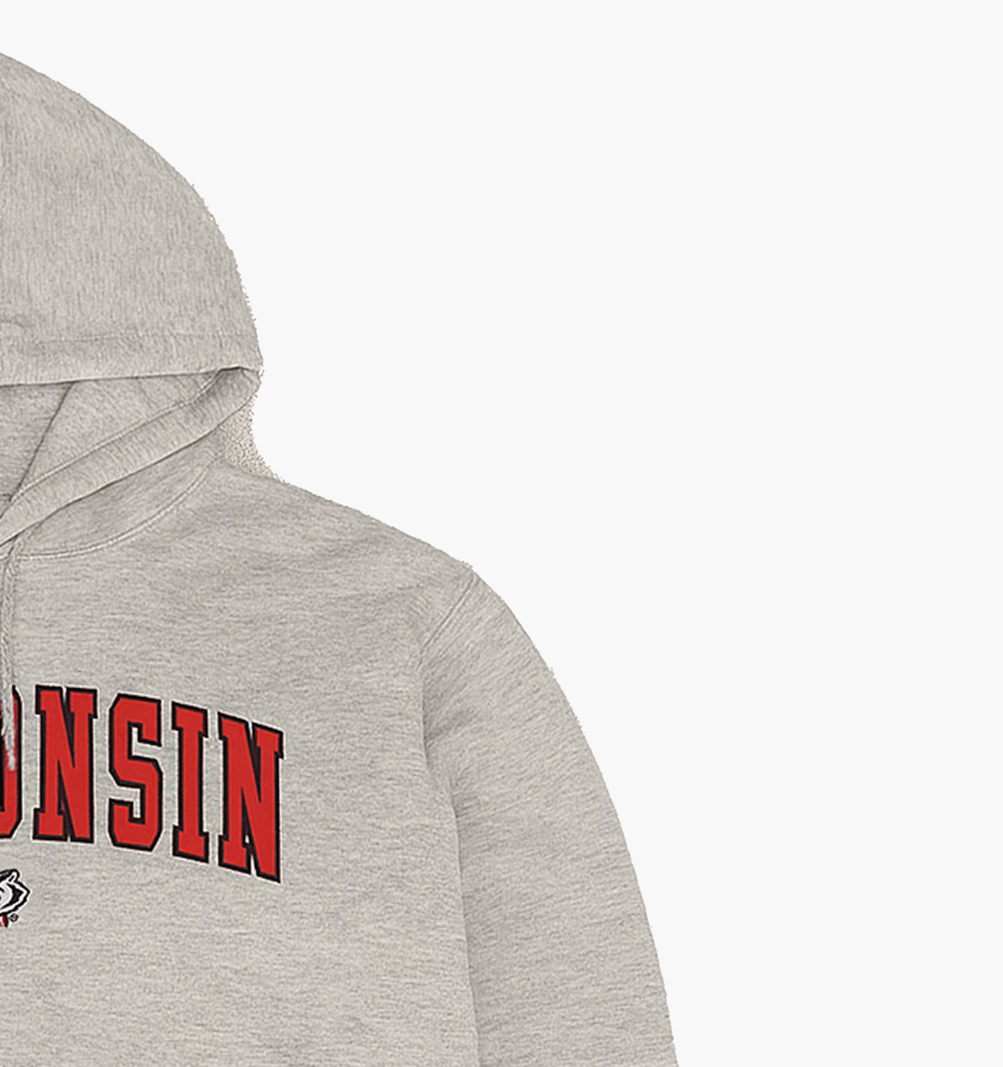 Vintage Wisconsin Hoodie Stitched Logo (L)