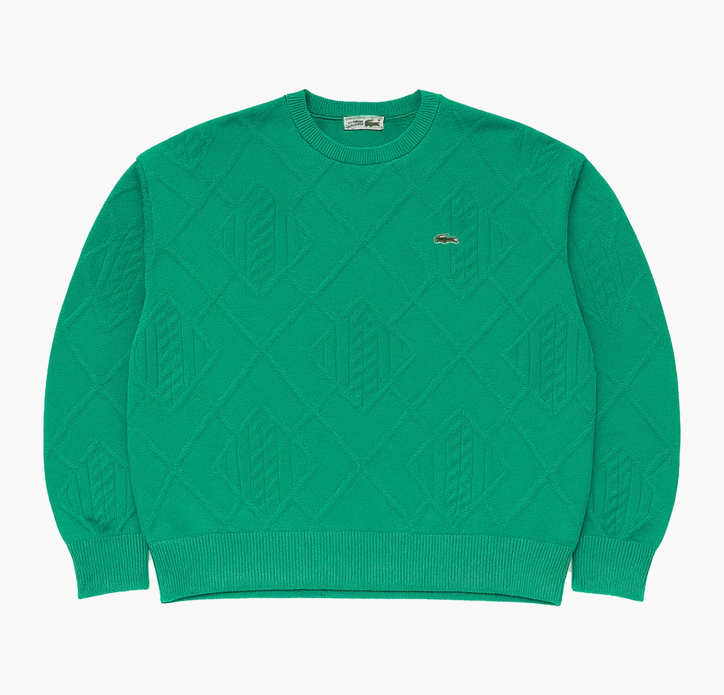 Lacoste Vintage Wool Sweater Stitched Logo (S)