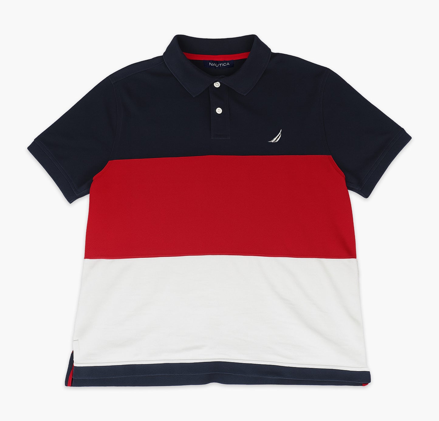Nautica Cotton Polo Shirt Stitched Logo (M)
