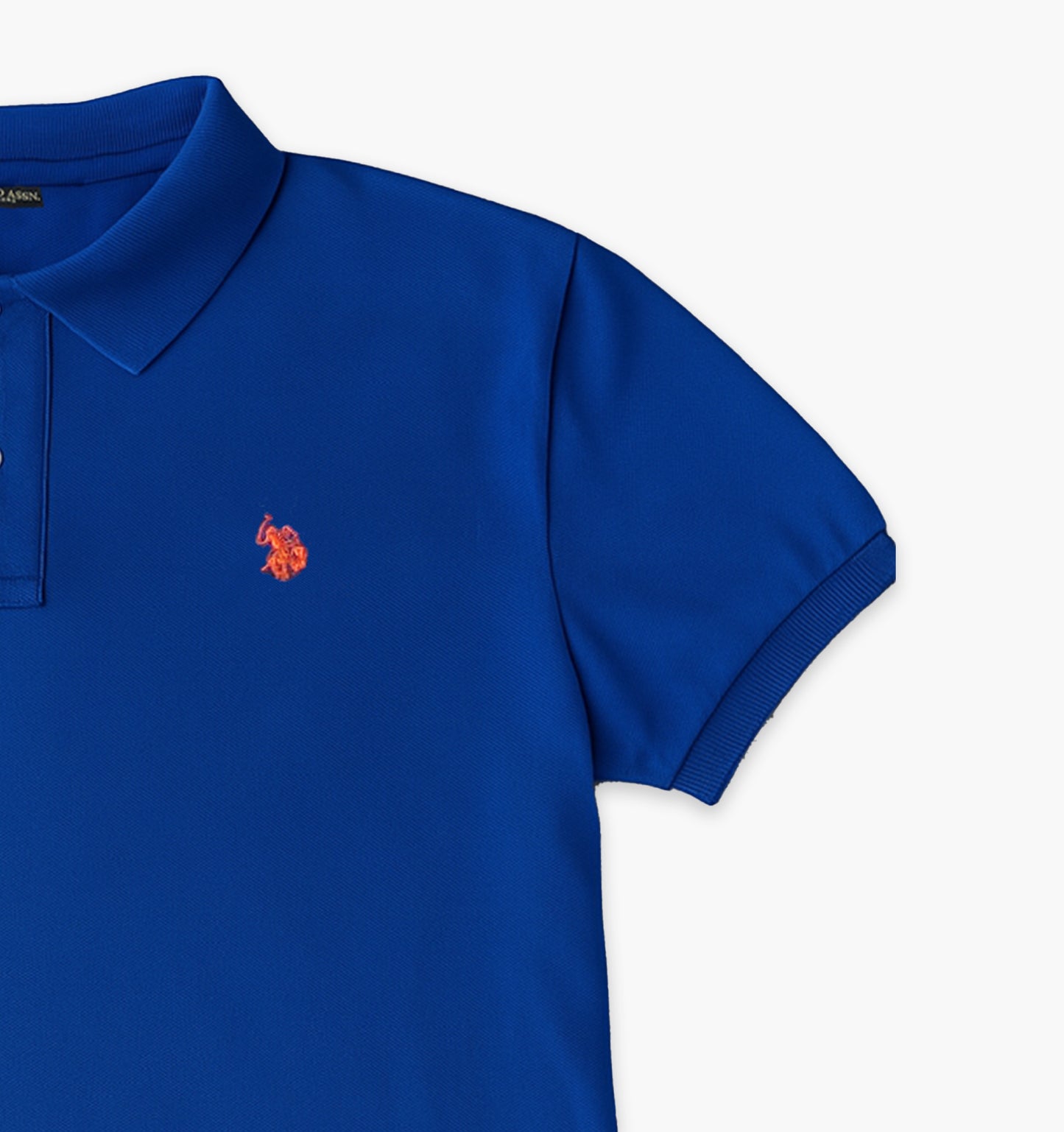 US Polo Assn Polo Cotton Polo Shirt Stitched Logo (L)