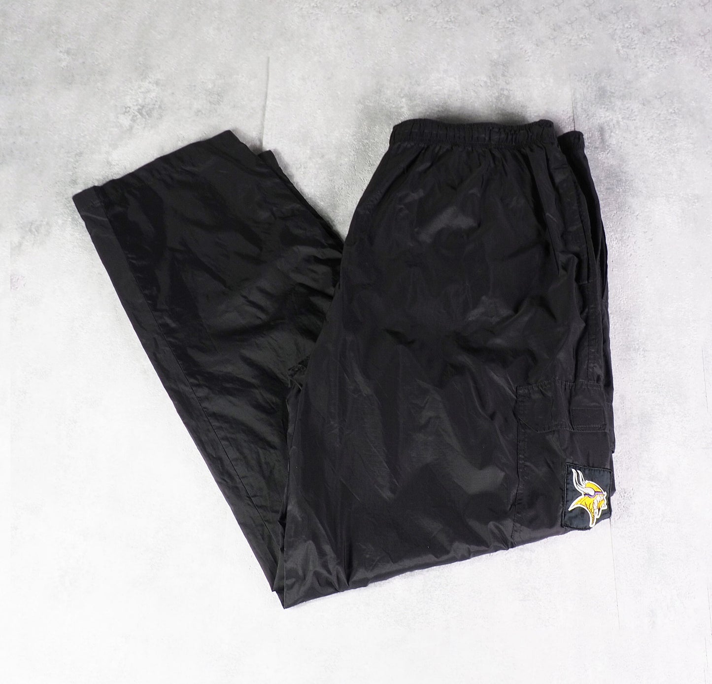 NFL Vikings Nylon Track Pants Gesticktes Logo (XL)