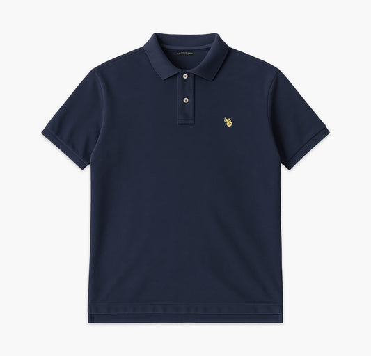 US Polo Assn Cotton Polo Shirt Stitched Logo (M)