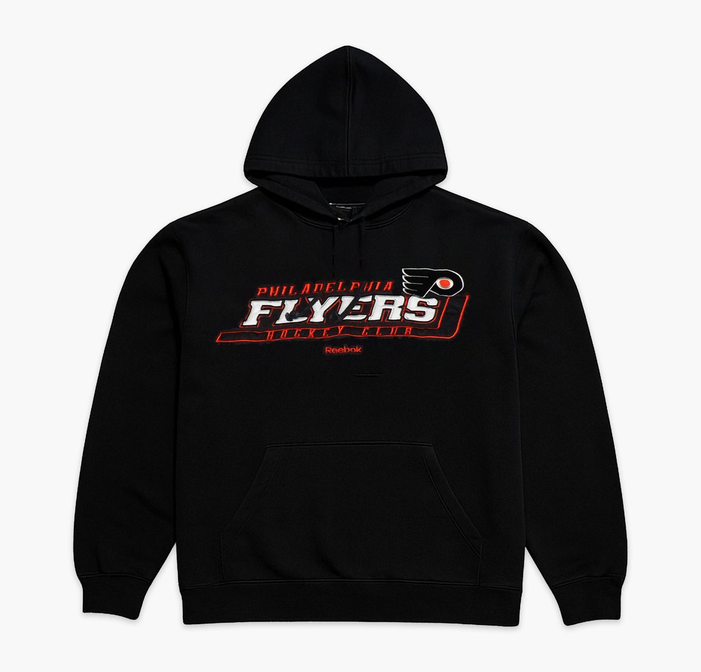 Reebok Philadelphia Flyers Hoodie Gesticktes Logo (L)
