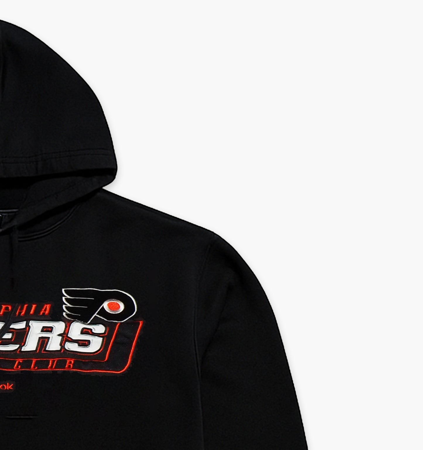 Reebok Philadelphia Flyers Hoodie Gesticktes Logo (L)