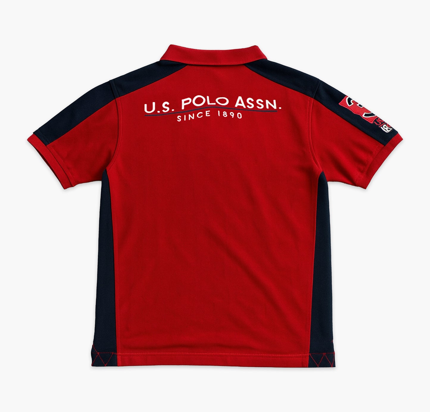US Polo Assn Cotton Polo Shirt Stitched Logo (M)