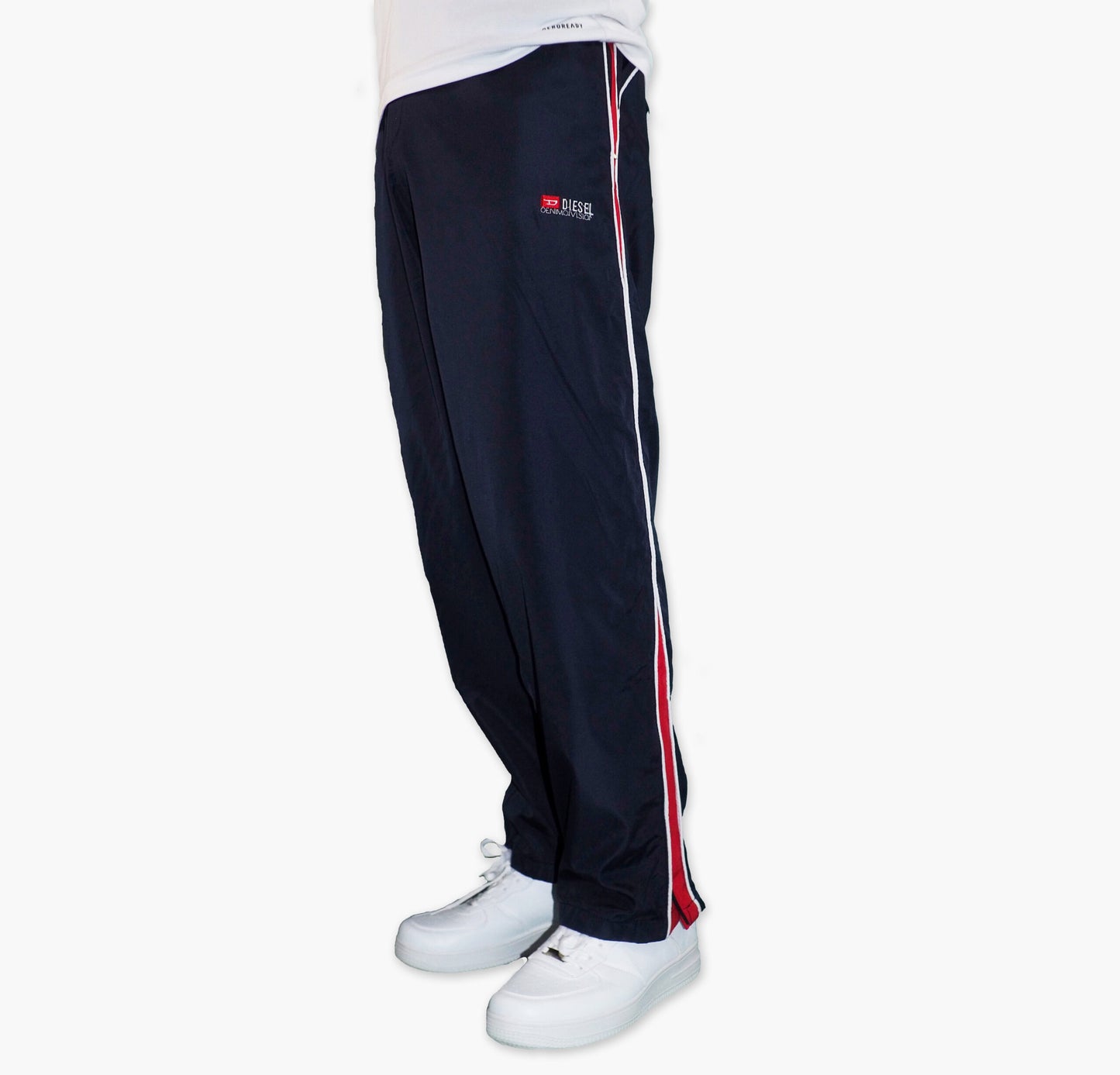 Diesel Nylon Track Pants Gesticktes Logo (S)