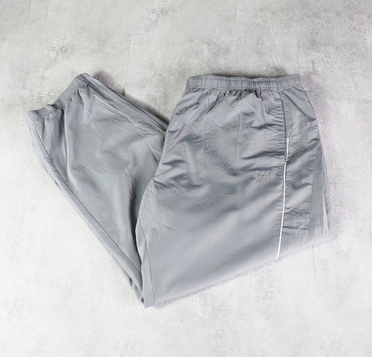 Reebok Nylon Track Pants Gesticktes Logo (XXL)