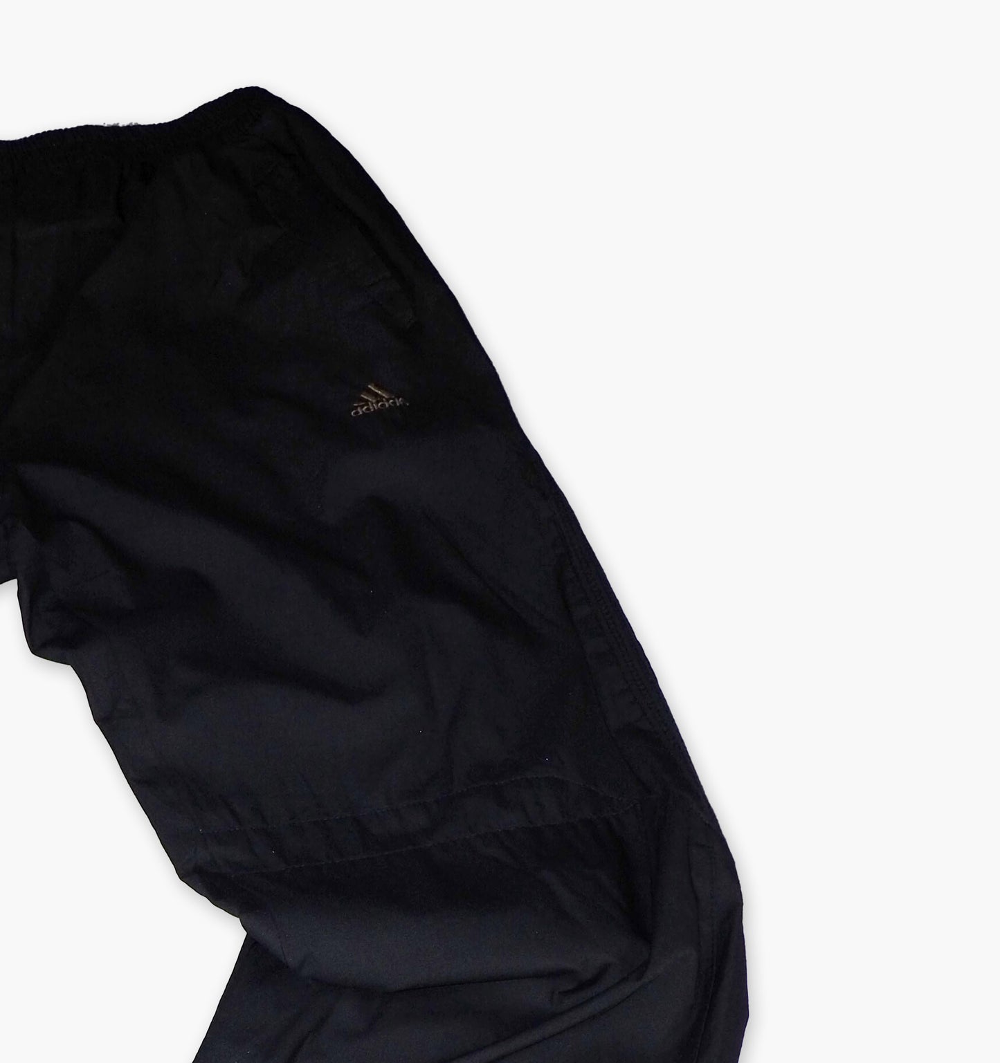 Adidas Nylon Track Pants Gesticktes Logo (L)