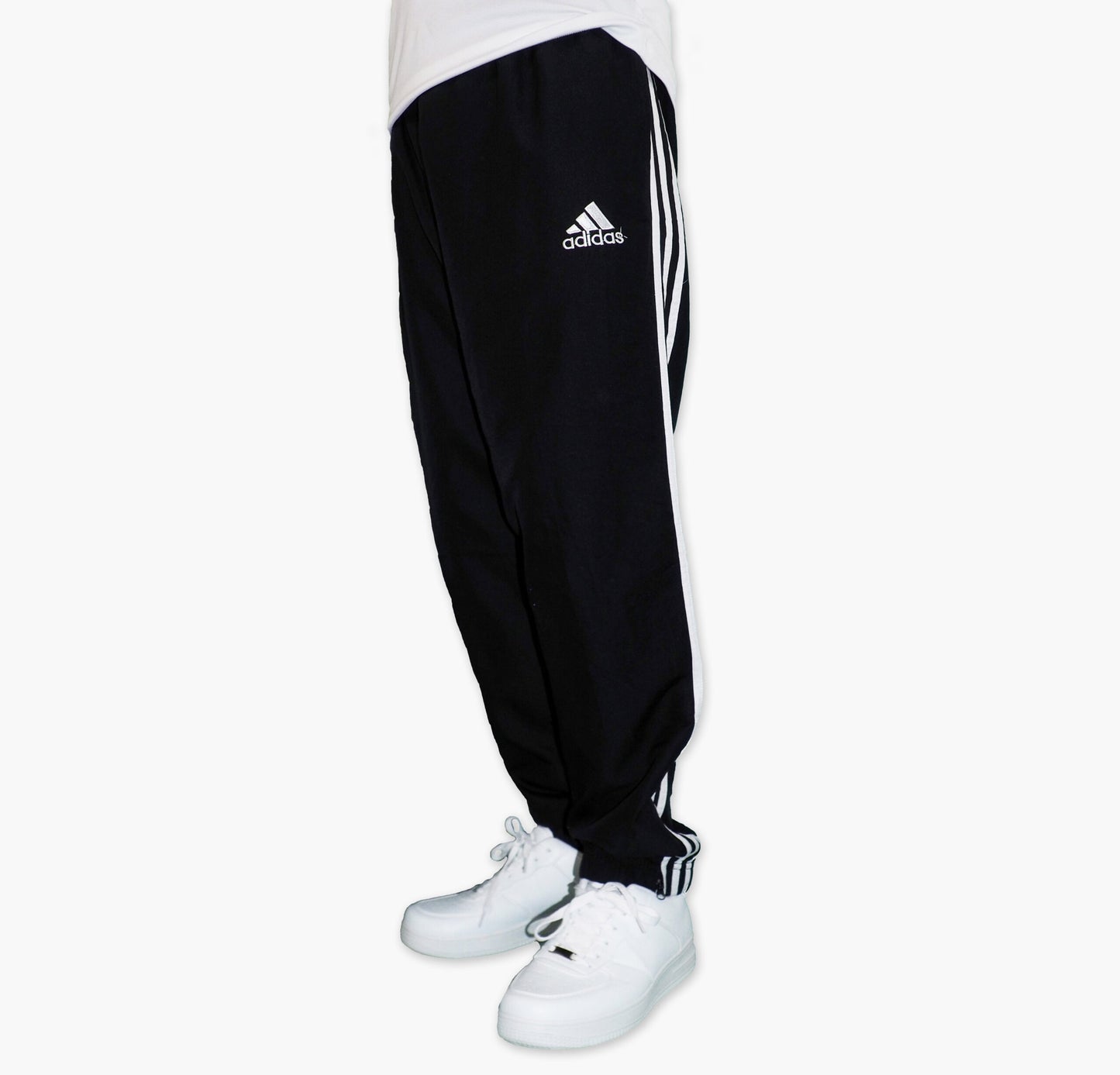 Adidas Juventus Turin Nylon Track Pants Gesticktes Logo (S)