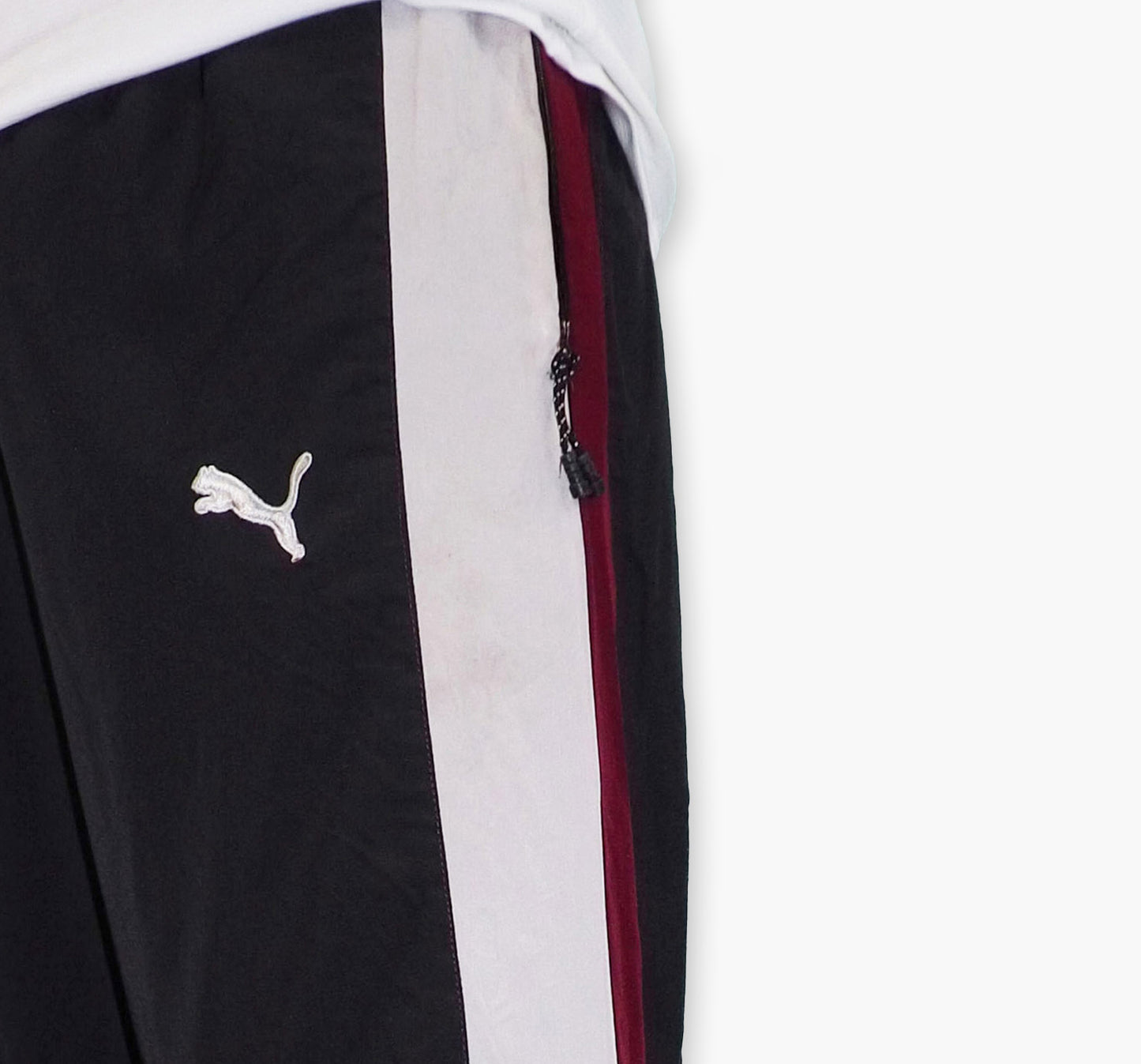 Puma Nylon Track Pants Gesticktes Logo (M)