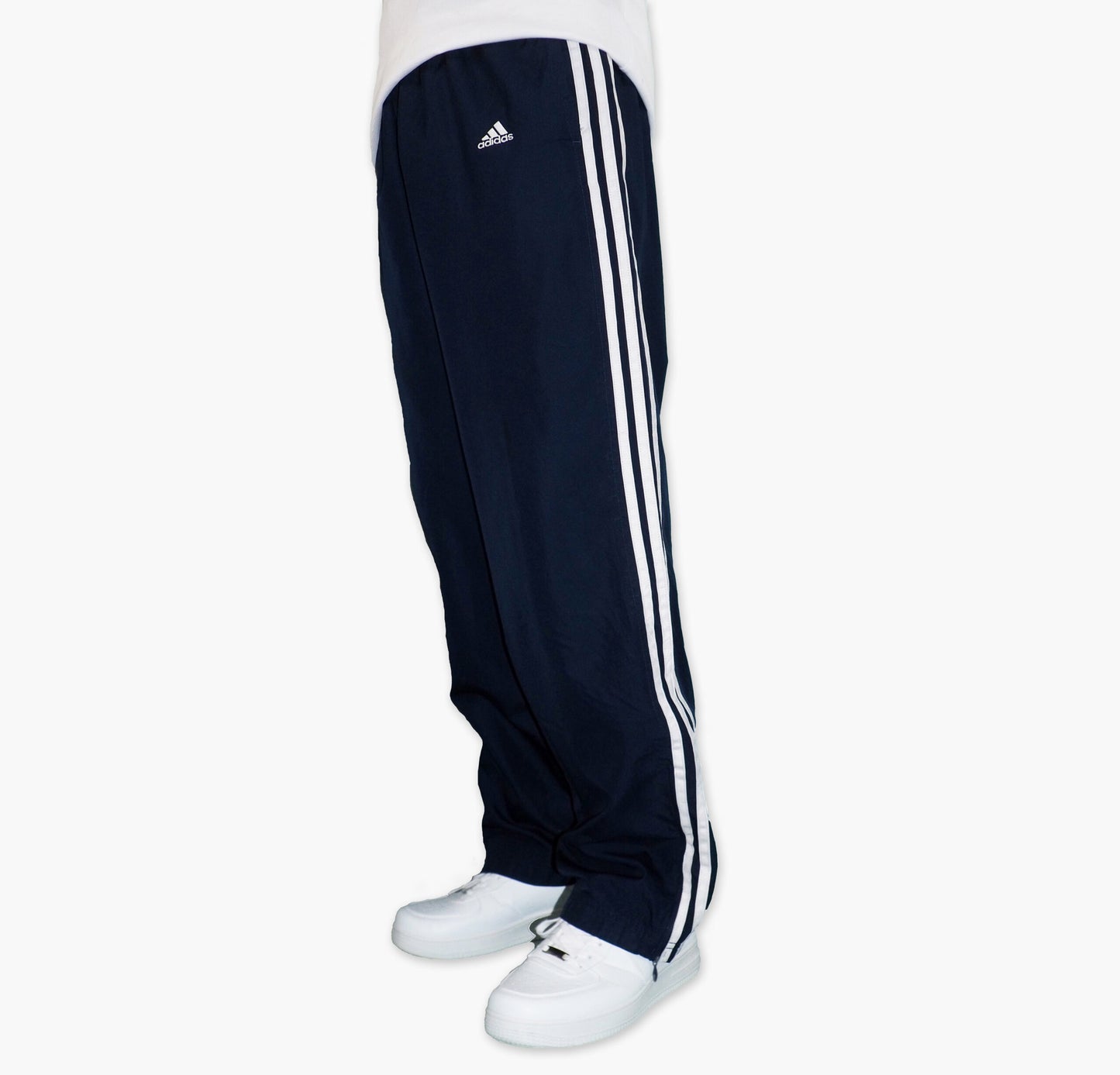 Adidas Nylon Track Pants Gesticktes Logo (M)