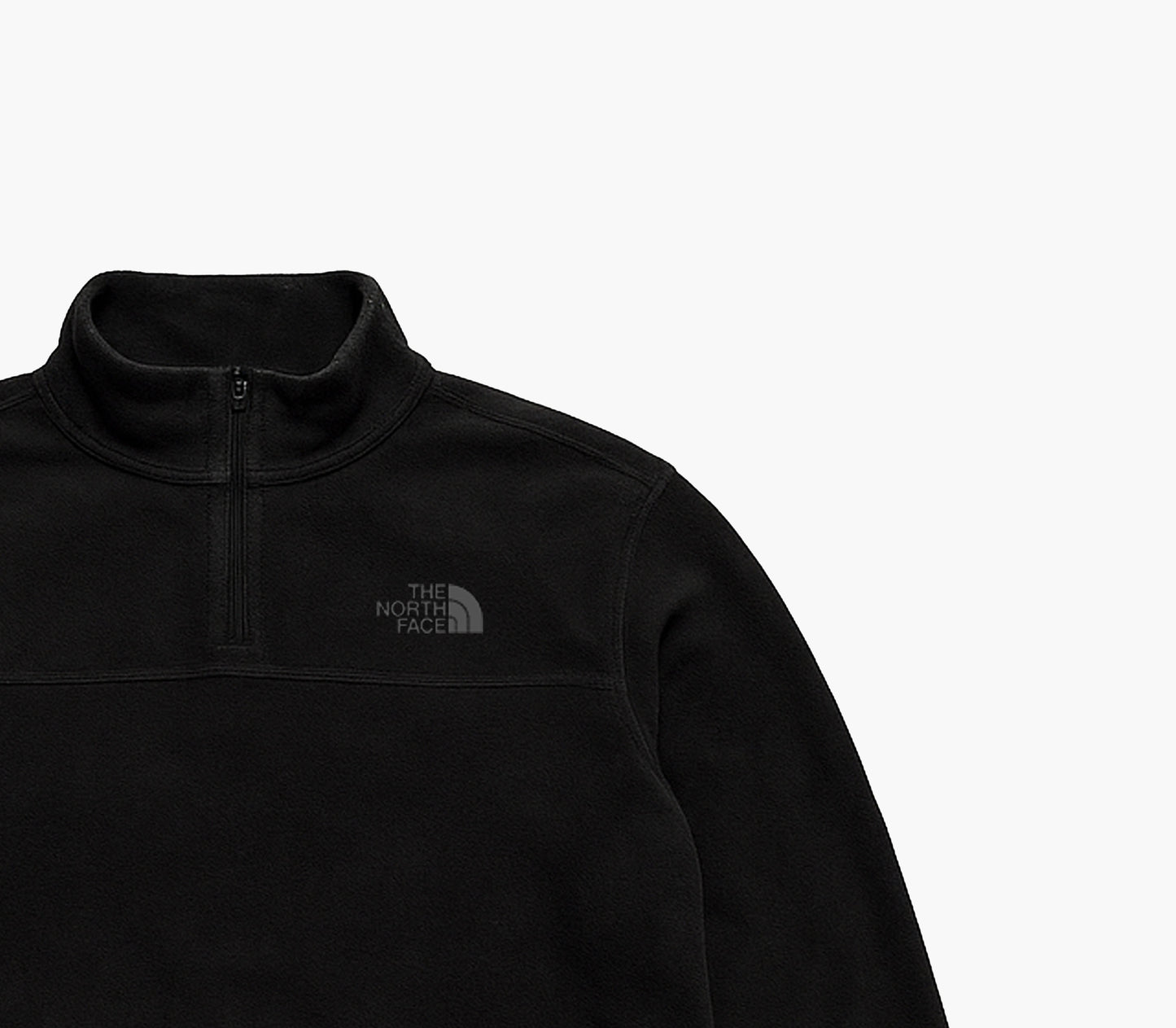 The North Face Quarter Zip Sweatshirt Embroidered Logo (Men's M)