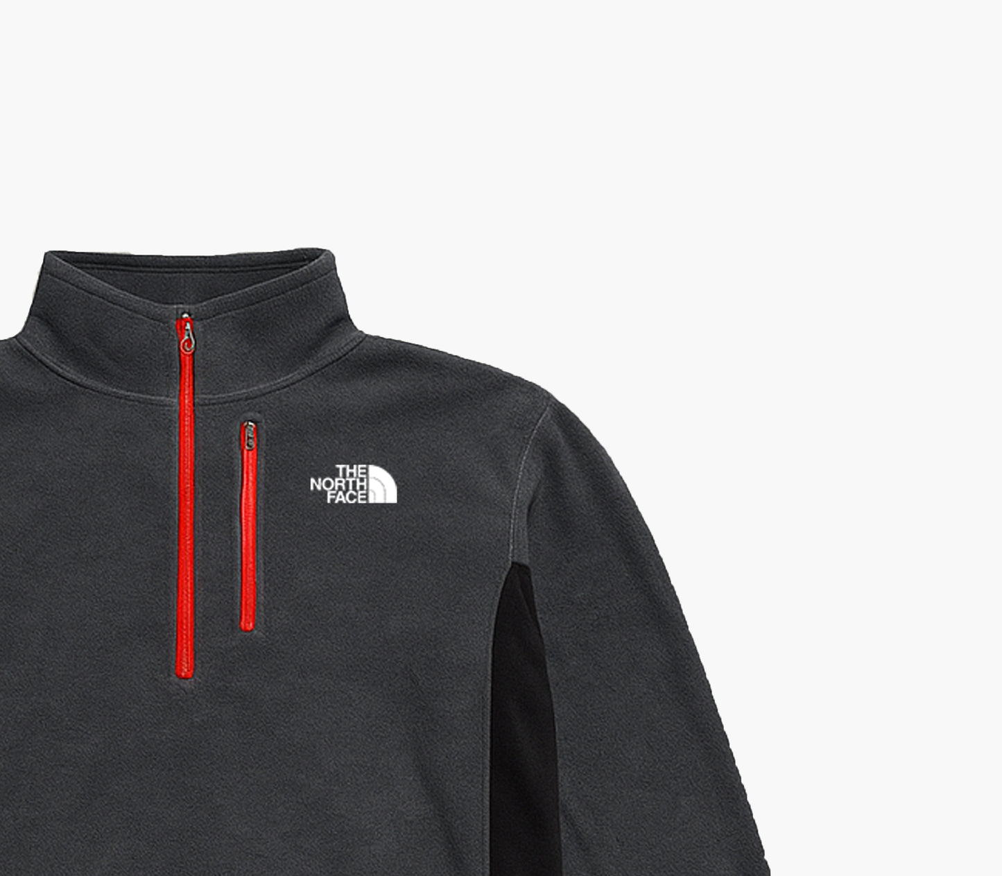 The North Face Quarter Zip Sweatshirt Embroidered Logo (Men's M)