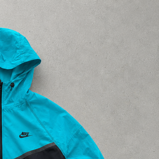 Nike Windbreaker Turquoise Black Rare (L)
