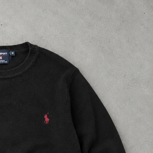 Ralph Lauren Sweater Black Rare (M)