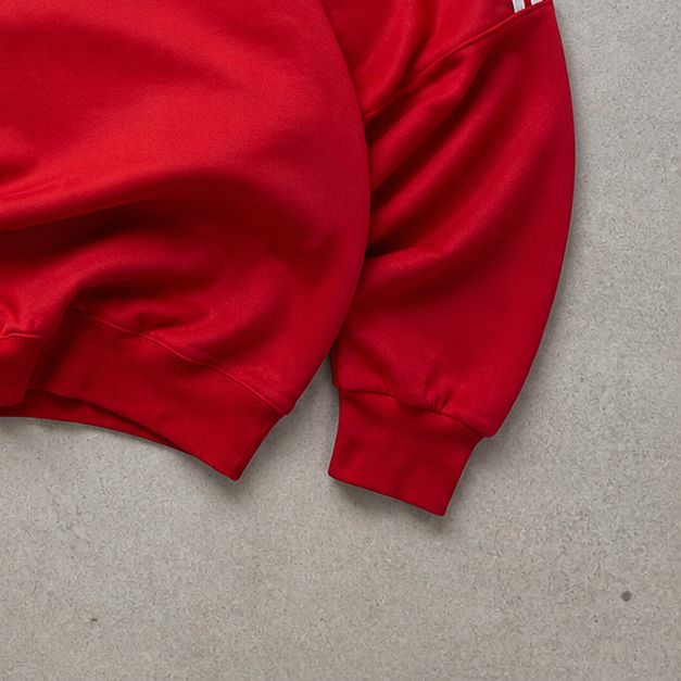 Adidas Hoodie Rot Rare (L) Stitched Logo