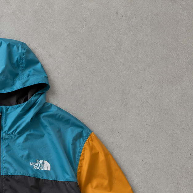 The North Face Windbreaker Blue, Grey Rare (S)