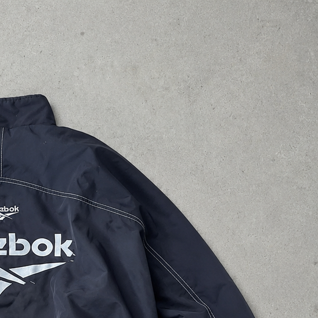 Y2K Reebok Windbreaker Black Rare (XL)