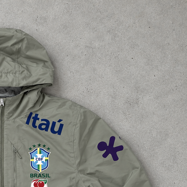Brasilien Nike Jacket Schwarz, Weiß Limited (M)