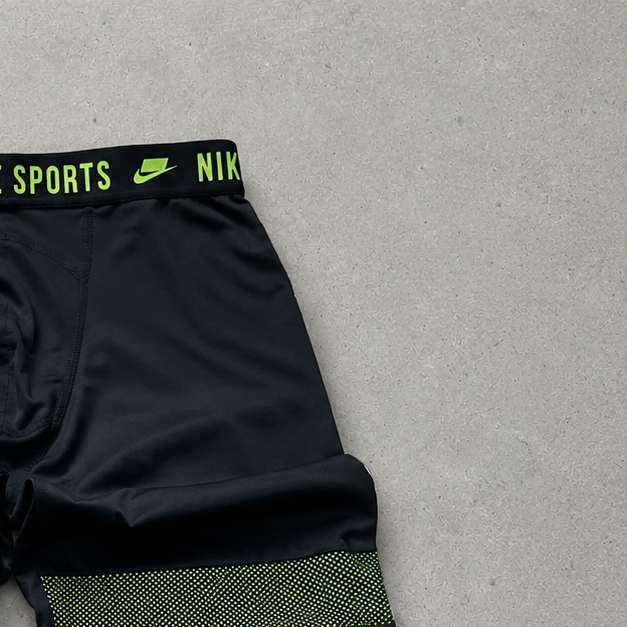 Nike Running Leggings Schwarz, Grün Rare (S)