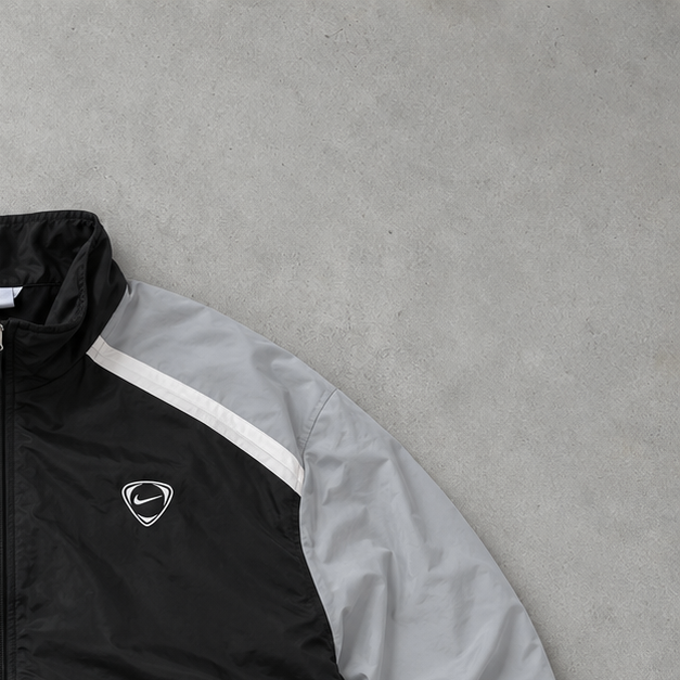 Nike Windbreaker Schwarz, Grau Rare (XL)