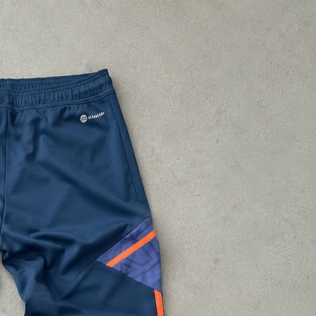 Manchester United ADIDAS Track Pants Orange / Navy Limited (S)
