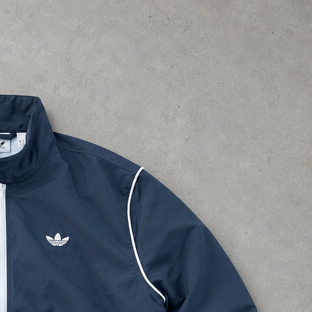 Veste Adidas bleu marine / blanc rare (S)