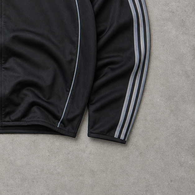 Adidas Track Jacket Schwarz, Grau Limited (S) Stitched Logo