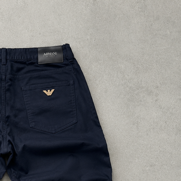 Y2K Armani Jeans Jeans Schwarz, Gold Limited (M)