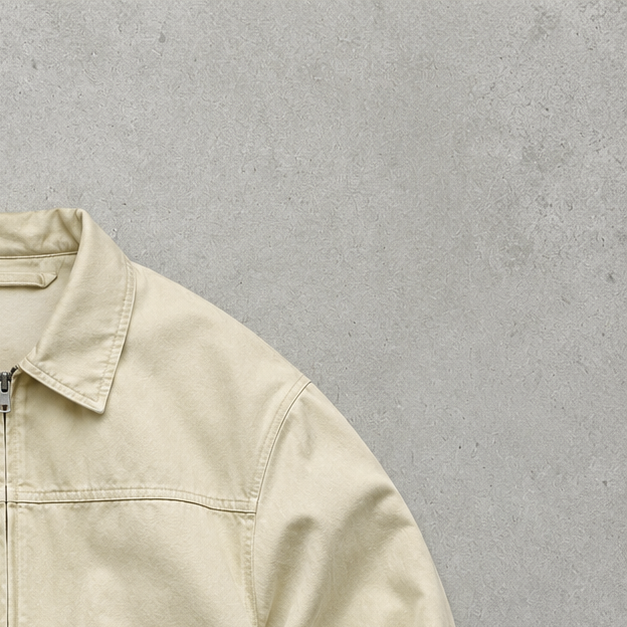 Ralph Lauren Harrington Jacket Beige Rare Stitched Logo (XS)