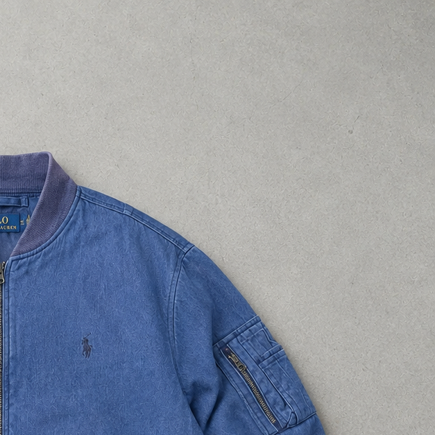 Ralph Lauren Bomber Jacket Marineblau, Blau Limited (M)