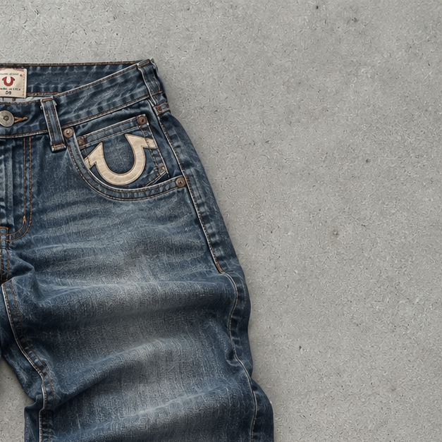 Y2K True Religion Flare Jeans Blue Limited (XS)