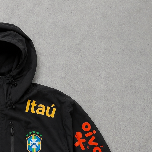 Brazil 2022 2024 Nike Windbreaker Black Rare (Size XL)