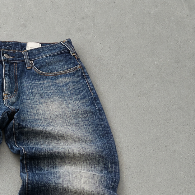Y2K Armani Jeans Jeans Marineblau Limited (S)